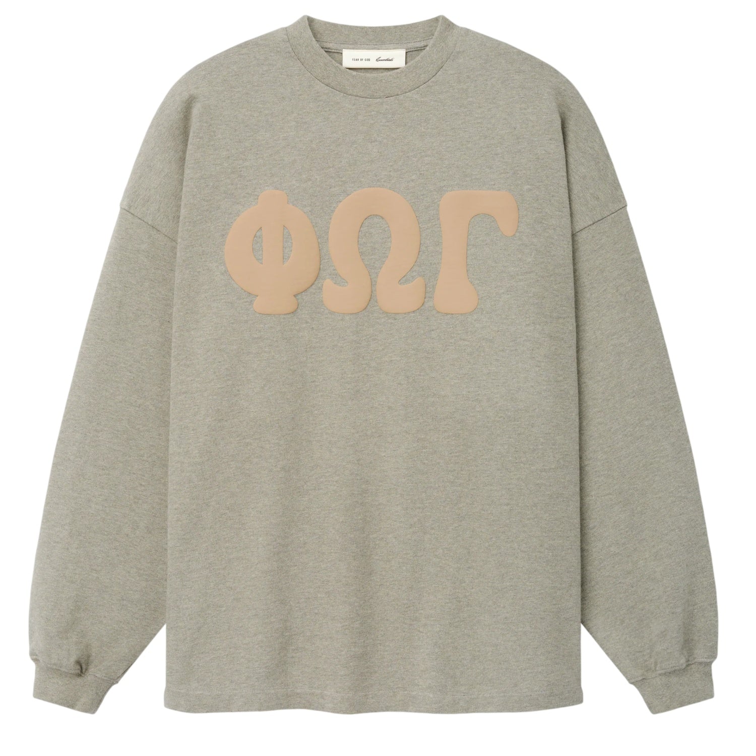 Fear Of God Essentials Merch Washed Longsleeve T-shirt Grijs
