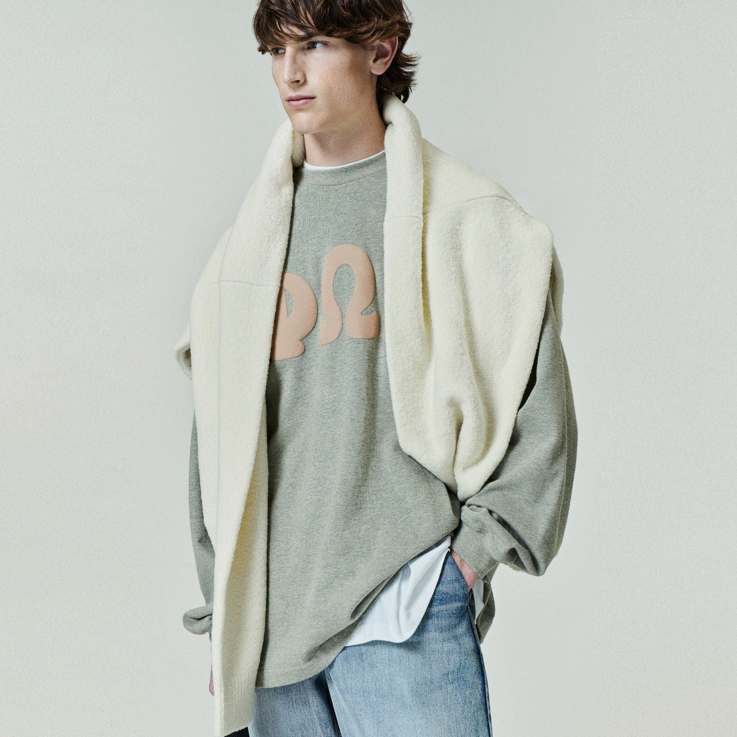 Fear Of God Essentials Merch Washed Longsleeve T-shirt Grijs
