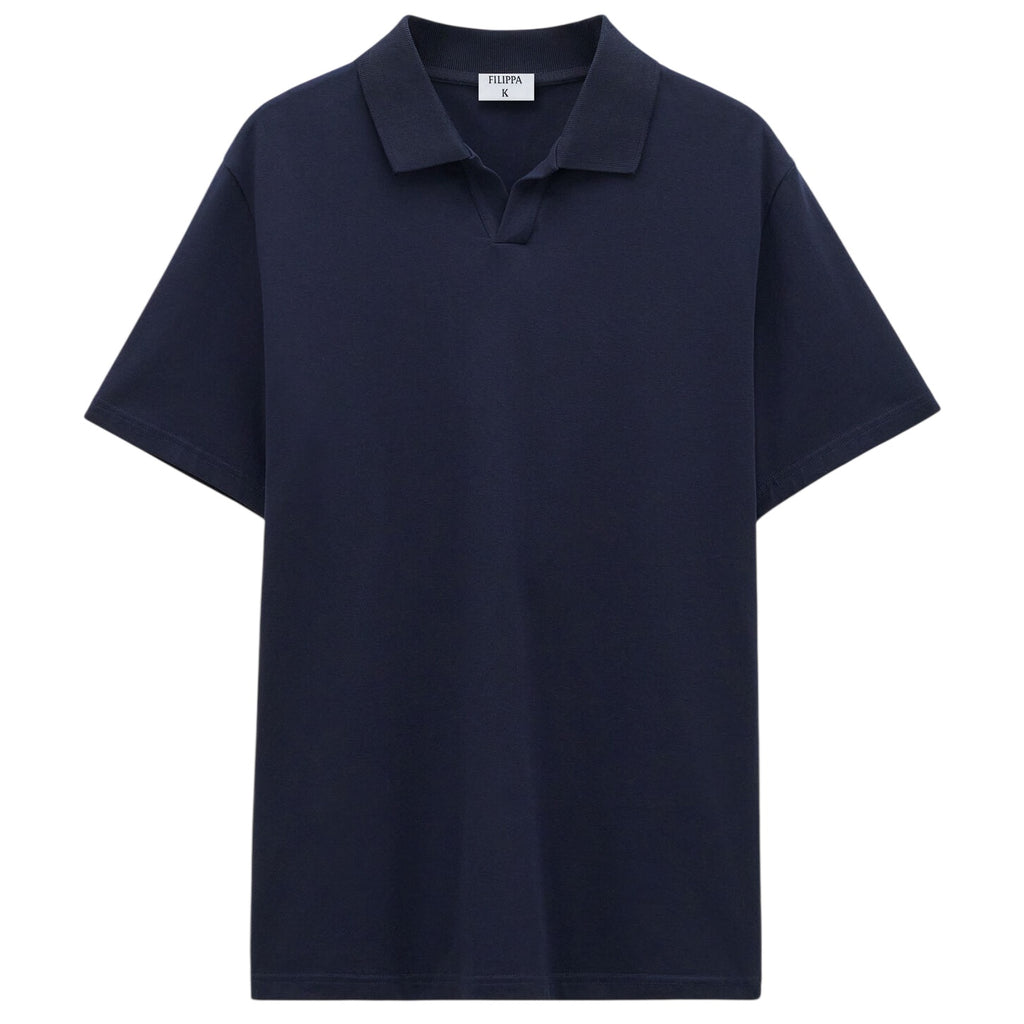 Filippa K Stretch Cotton Polo Navy