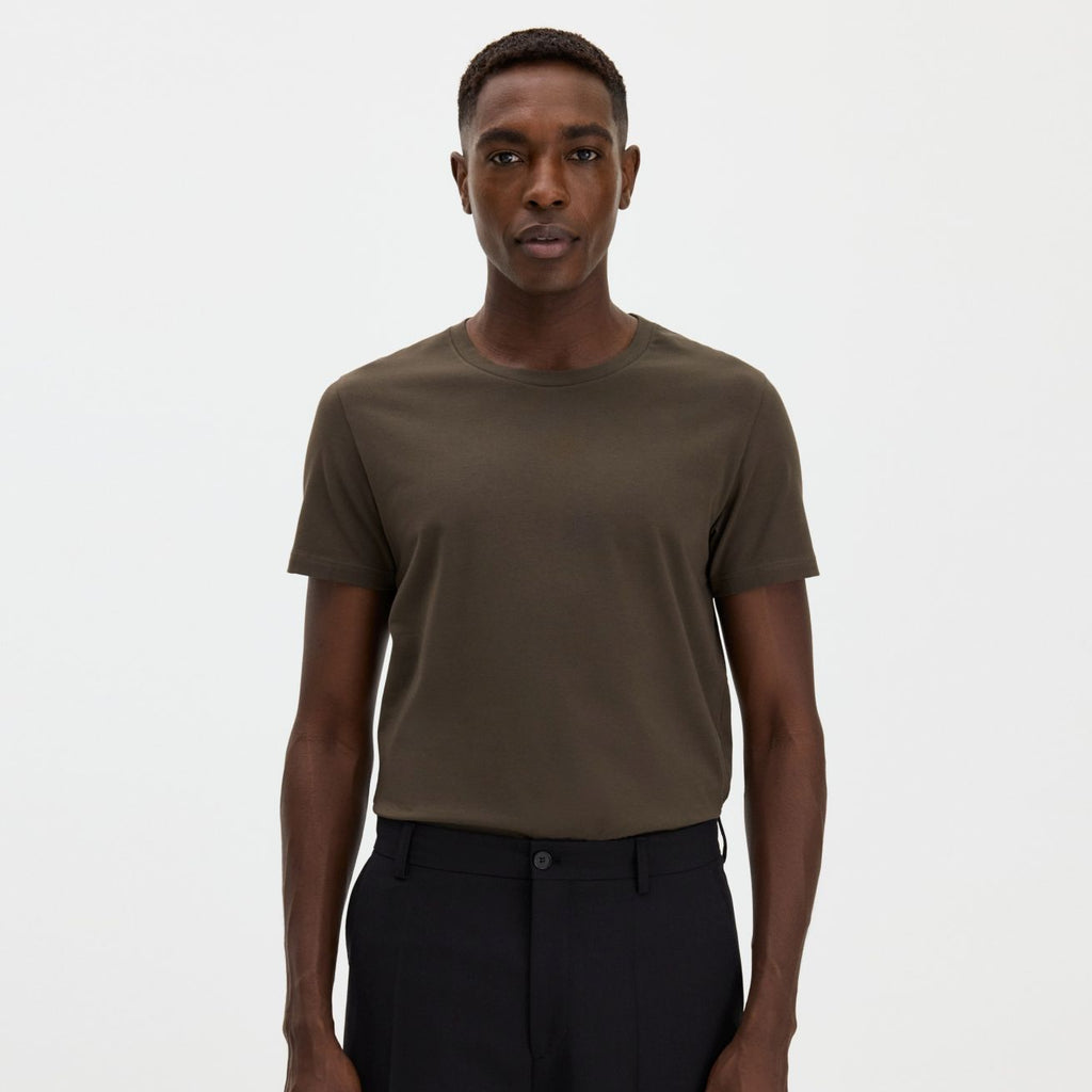 Filippa K Stretch Cotton T-shirt Bruin