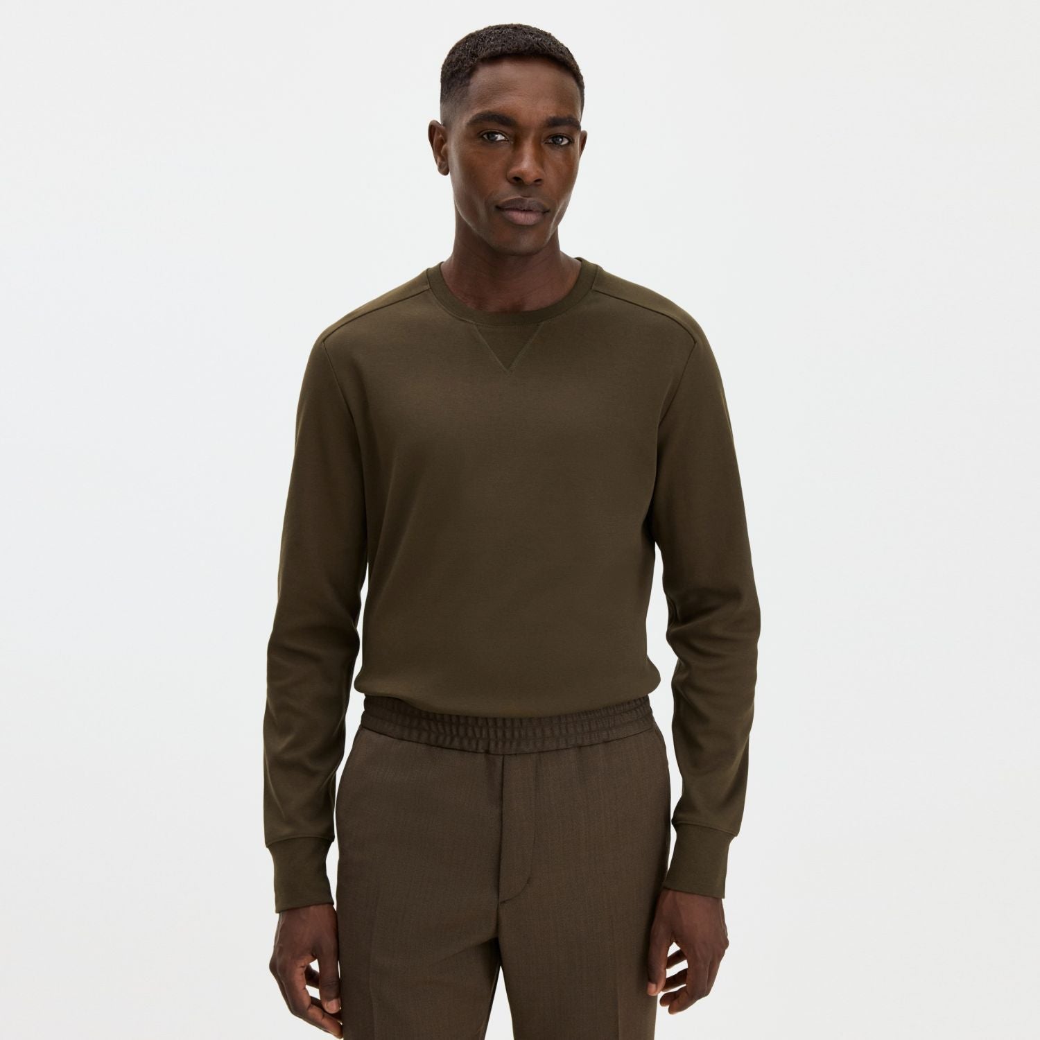 Filippa K Hammer Sleeve Sweater Donker Groen