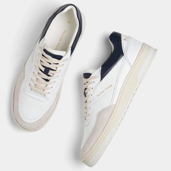 Filling Pieces Ace Tech Sneaker Wit/Navy