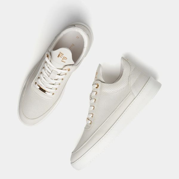 Filling Pieces Low Top Aten Sneaker Off White