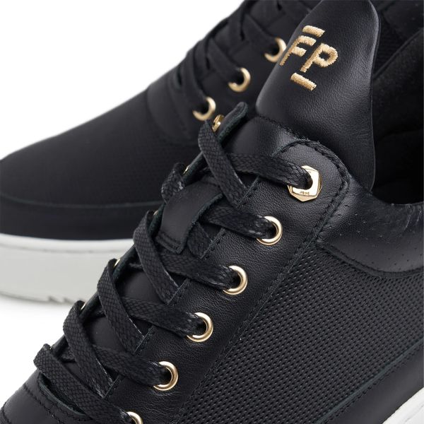 Filling Pieces Low Top Aten Sneaker Zwart
