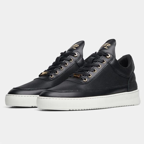 Filling Pieces Low Top Aten Sneaker Zwart