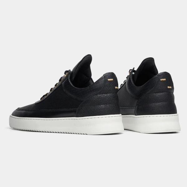 Filling Pieces Low Top Aten Sneaker Zwart