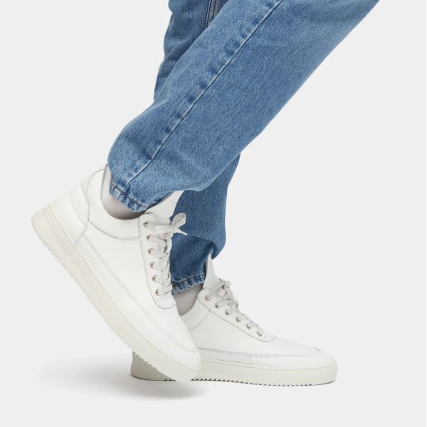 Filling Pieces Low Top Ripple Nappa Sneaker Wit