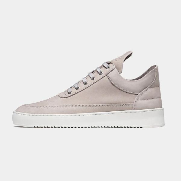 Filling Pieces Low Top Ripple Nubuck Sneaker Licht Grijs