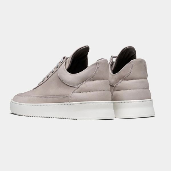 Filling Pieces Low Top Ripple Nubuck Sneaker Licht Grijs