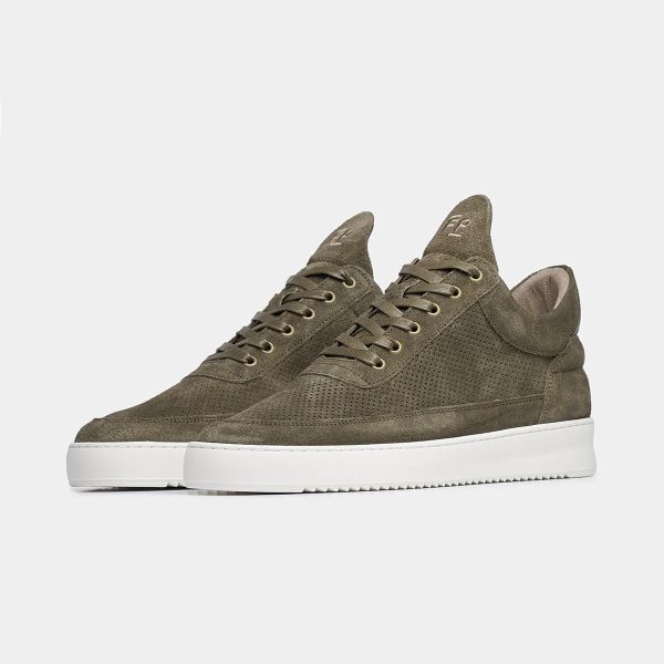 Filling Pieces Low Top Sneaker Donker Groen
