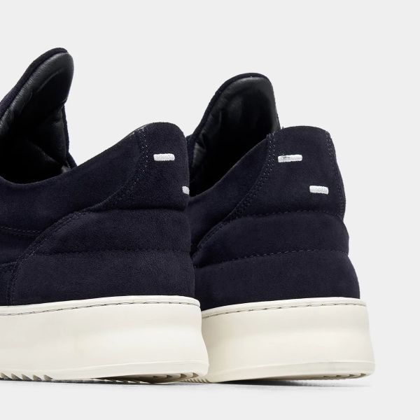 Filling Pieces Low Top Suede Sneaker Navy