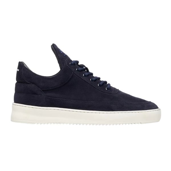 Filling Pieces Low Top Suede Sneaker Navy