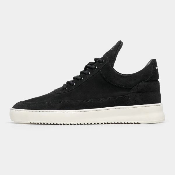 Filling Pieces Low Top Suede Sneaker Zwart