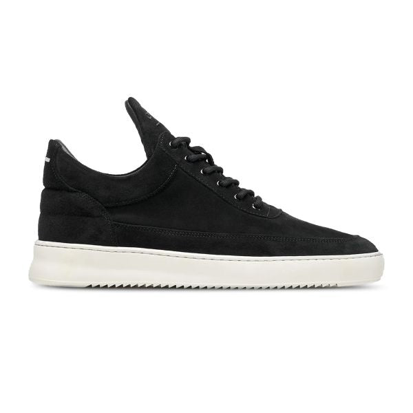 Filling Pieces Low Top Suede Sneaker Zwart