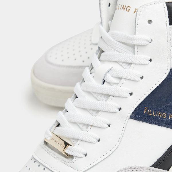 Filling Pieces Mid Ace Skyline Sneaker Wit/Navy