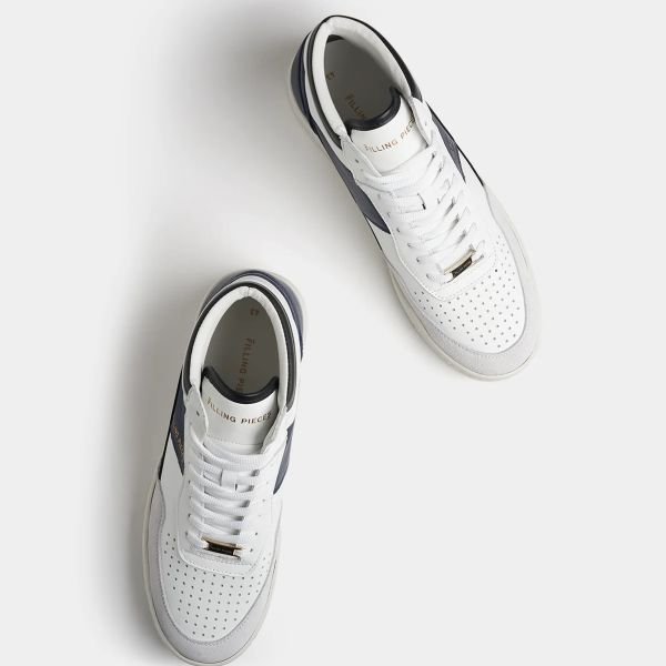 Filling Pieces Mid Ace Skyline Sneaker Wit/Navy