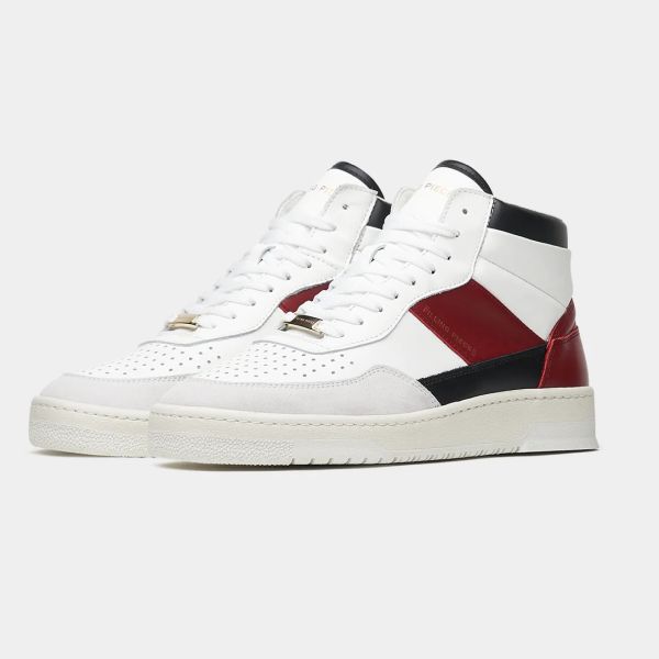 Filling Pieces Mid Ace Skyline Sneaker Wit/Rood