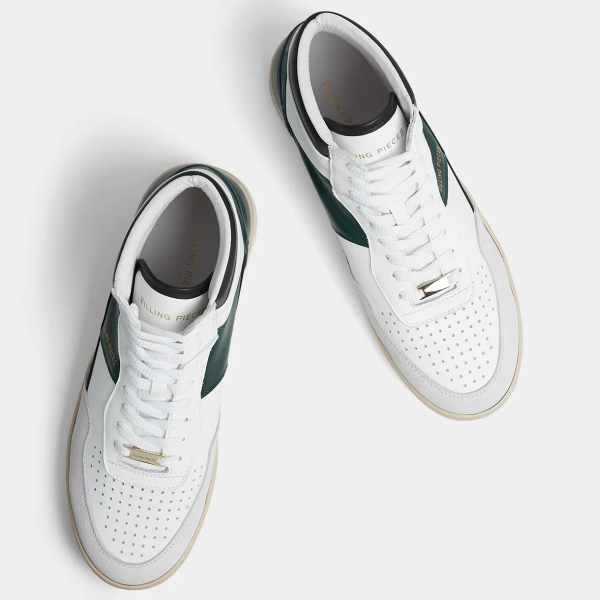 Filling Pieces Mid Ace Spin Sneaker Wit/Groen