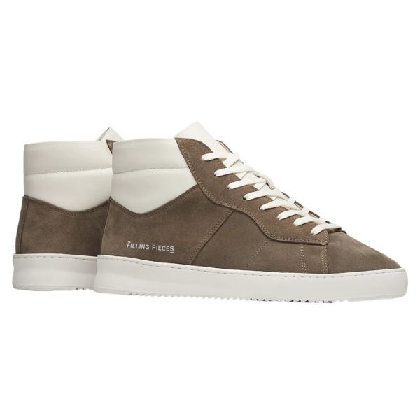 Filling Pieces Mid Court Mix Sneaker Grijs
