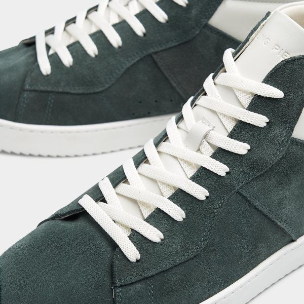 Filling Pieces Mid Court Mix Sneaker Groen