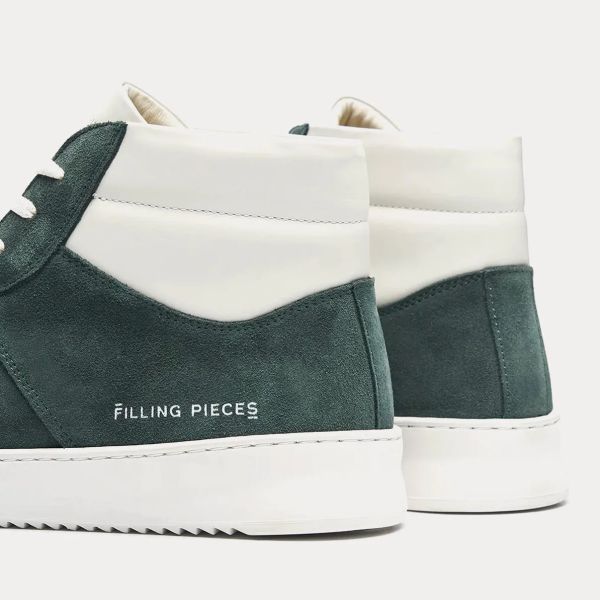Filling Pieces Mid Court Mix Sneaker Groen