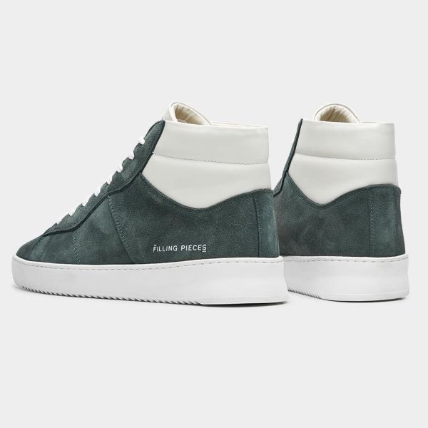 Filling Pieces Mid Court Mix Sneaker Groen