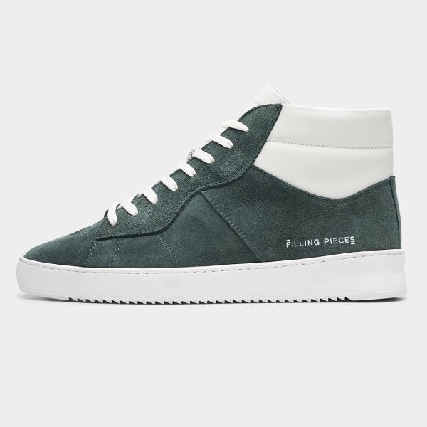 Filling Pieces Mid Court Mix Sneaker Groen