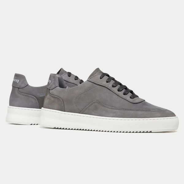 Filling Pieces Mondo 2.0 Ripple Nubuck Sneaker Grijs