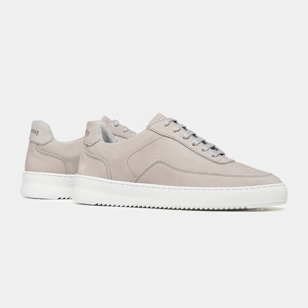 Filling Pieces Mondo 2.0 Ripple Nubuck Sneaker Licht Grijs