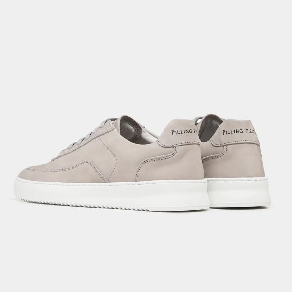 Filling Pieces Mondo 2.0 Ripple Nubuck Sneaker Licht Grijs