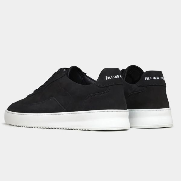 Filling Pieces Mondo 2.0 Ripple Nubuck Sneaker Zwart