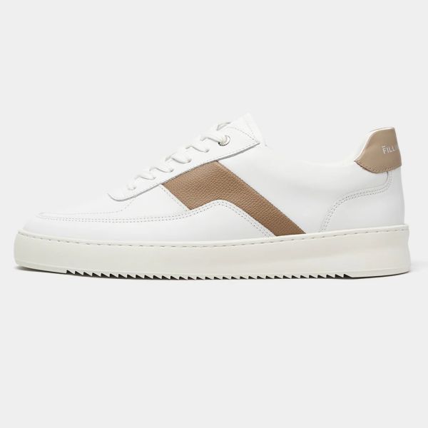 Filling Pieces Mondo Game Sneaker Wit/Beige