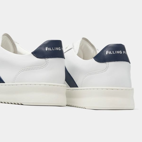 Filling Pieces Mondo Game Sneaker Wit/Navy