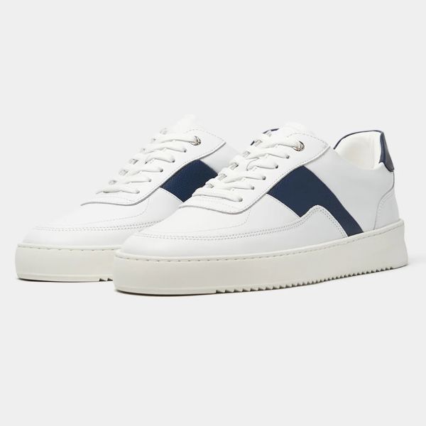 Filling Pieces Mondo Game Sneaker Wit/Navy