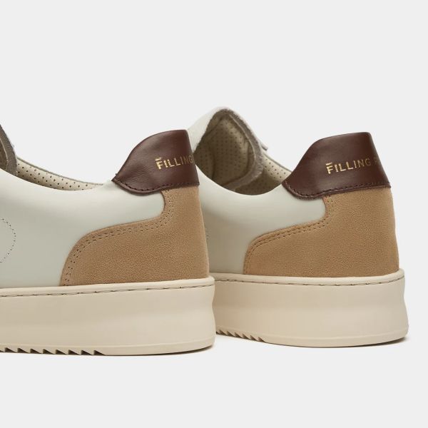 Filling Pieces Mondo Squash Sneaker Off White/Bruin
