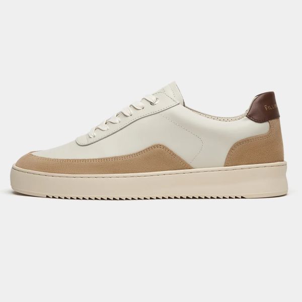 Filling Pieces Mondo Squash Sneaker Off White/Bruin