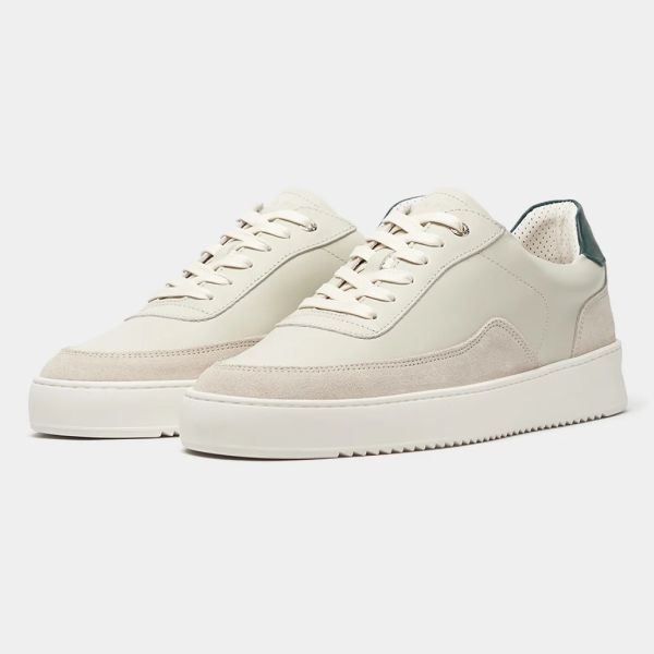 Filling Pieces Mondo Squash Sneaker Off White/Groen