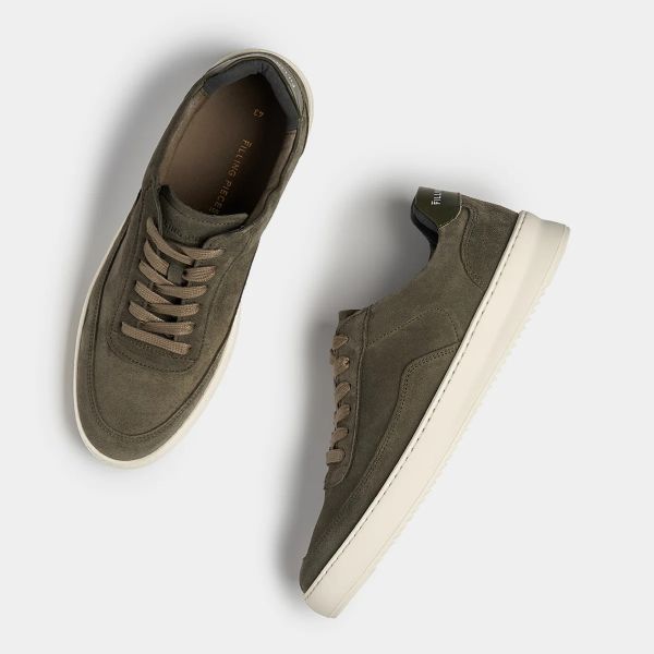 Filling Pieces Mondo Suede Sneaker Groen