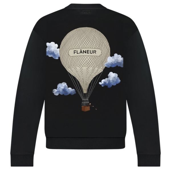 Flâneur Aéronautique Sweater Zwart