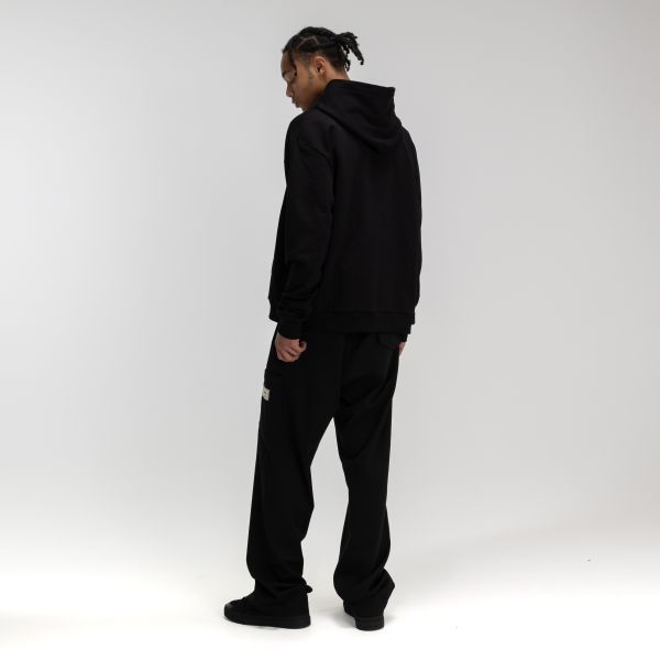 Flâneur Arlequin Hoodie Zwart