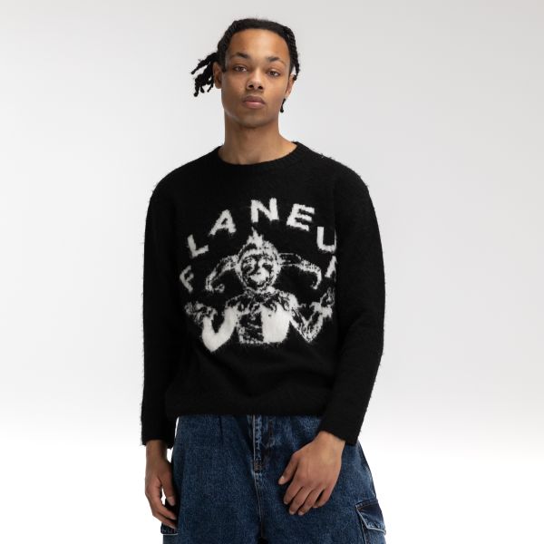 Flâneur Arlequin Knit Sweater Zwart