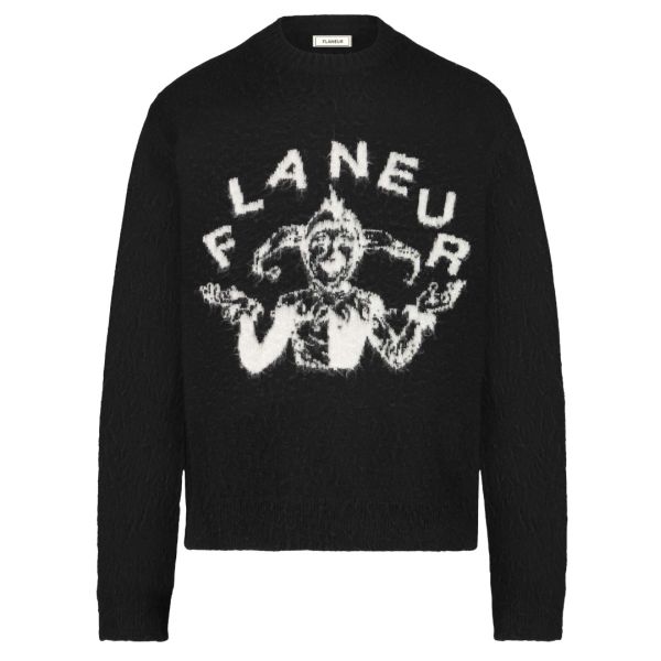 Flâneur Arlequin Knit Sweater Zwart