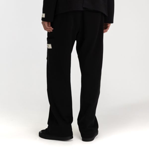 Flâneur Atelier Tailored Terry Cotton Broek Zwart