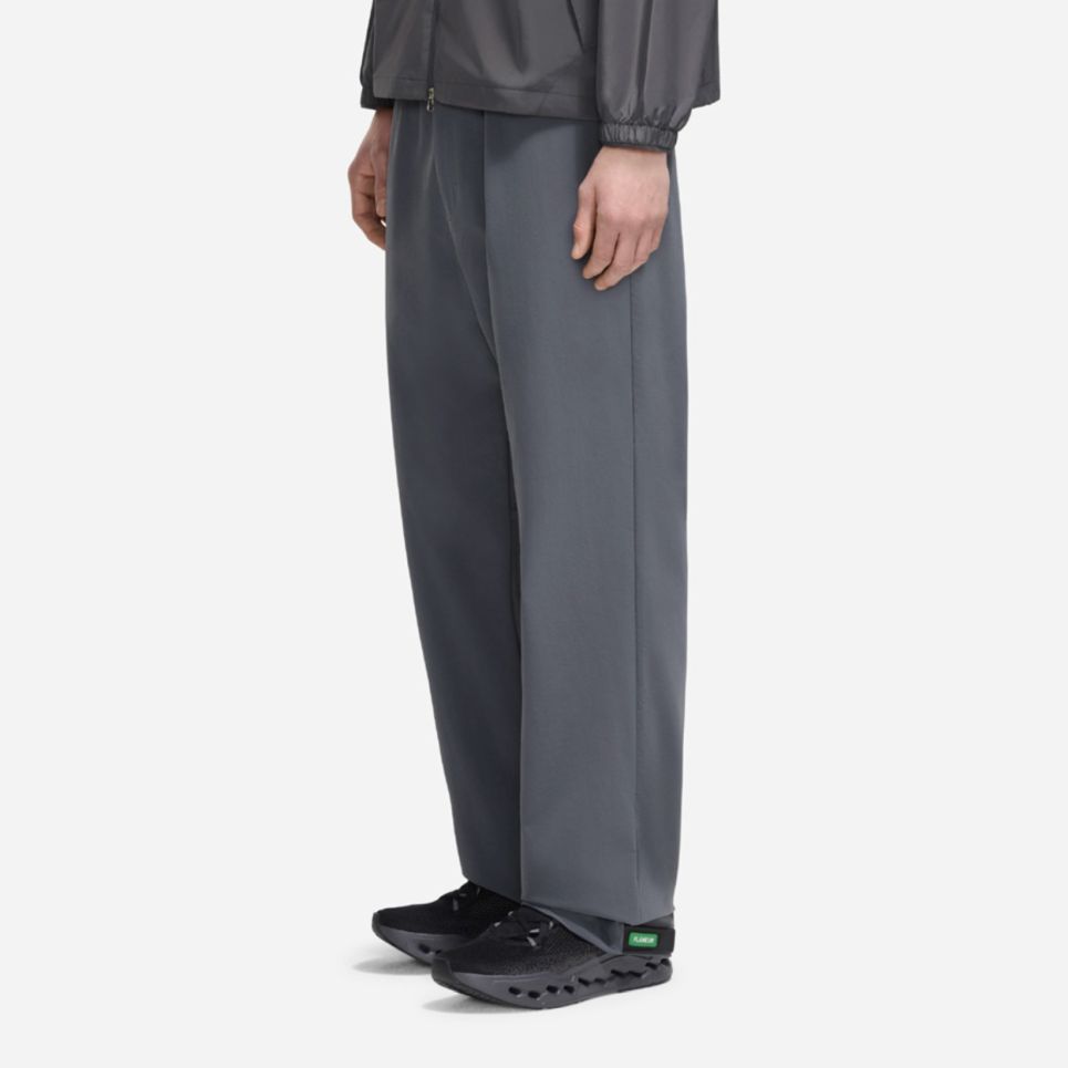 Flâneur Badge Formal Tech Broek Antraciet