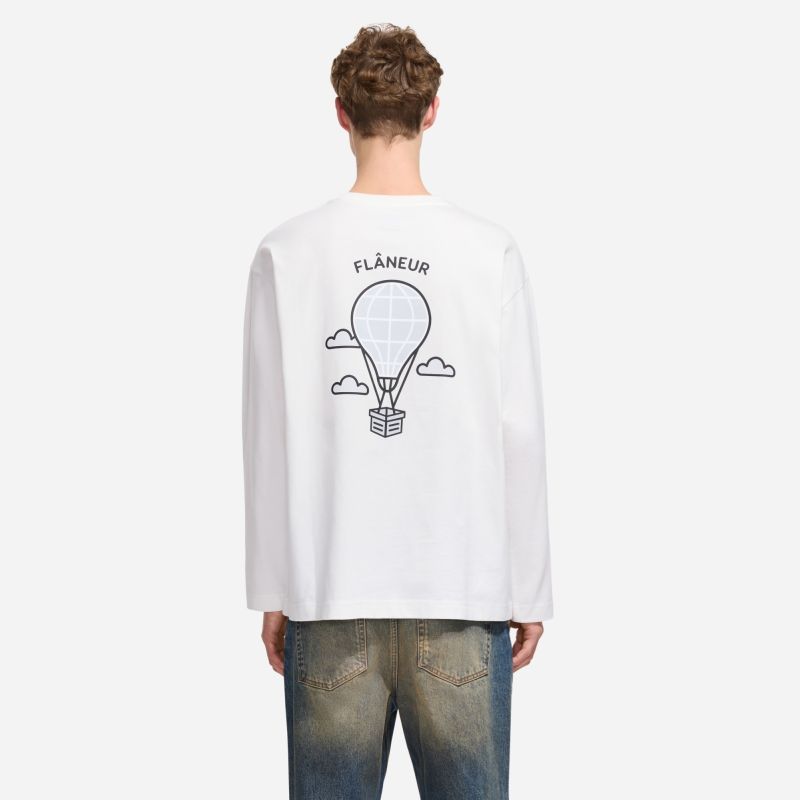 Flâneur Balloon Longsleeve T-shirt Wit