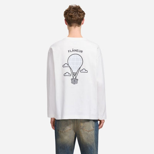 Flâneur Balloon Longsleeve T-shirt Wit