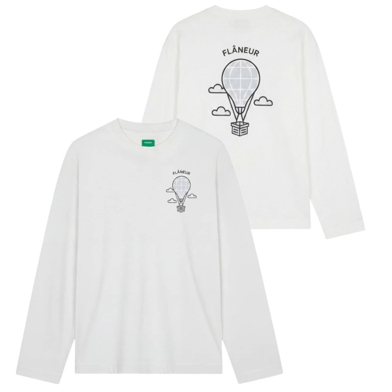 Flâneur Balloon Longsleeve T-shirt Wit