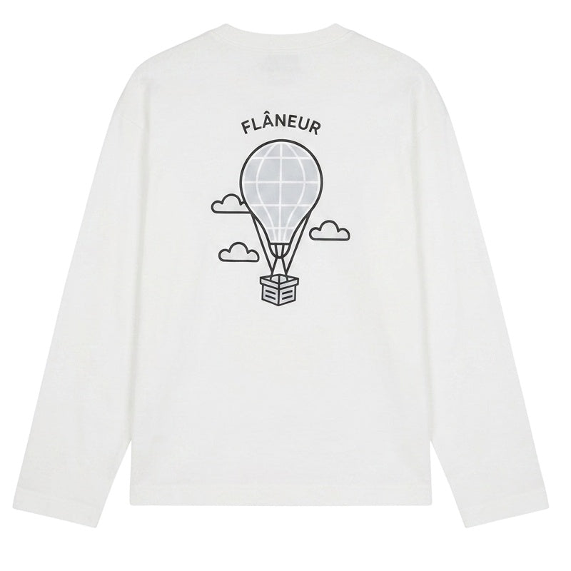 Flâneur Balloon Longsleeve T-shirt Wit