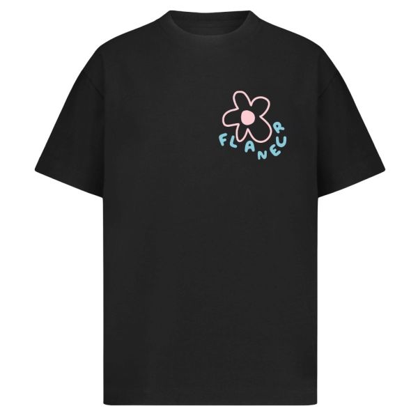 Flâneur Blossom T-shirt Zwart