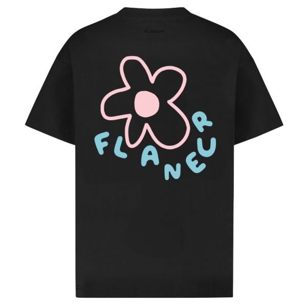 Flâneur Blossom T-shirt Zwart
